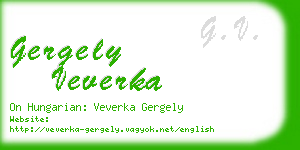 gergely veverka business card